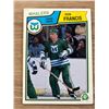 Image 1 : Ron Francis 1983 84 O Pee Chee (OPC) Card No. 138