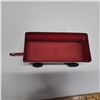 Image 1 : red metal wagon