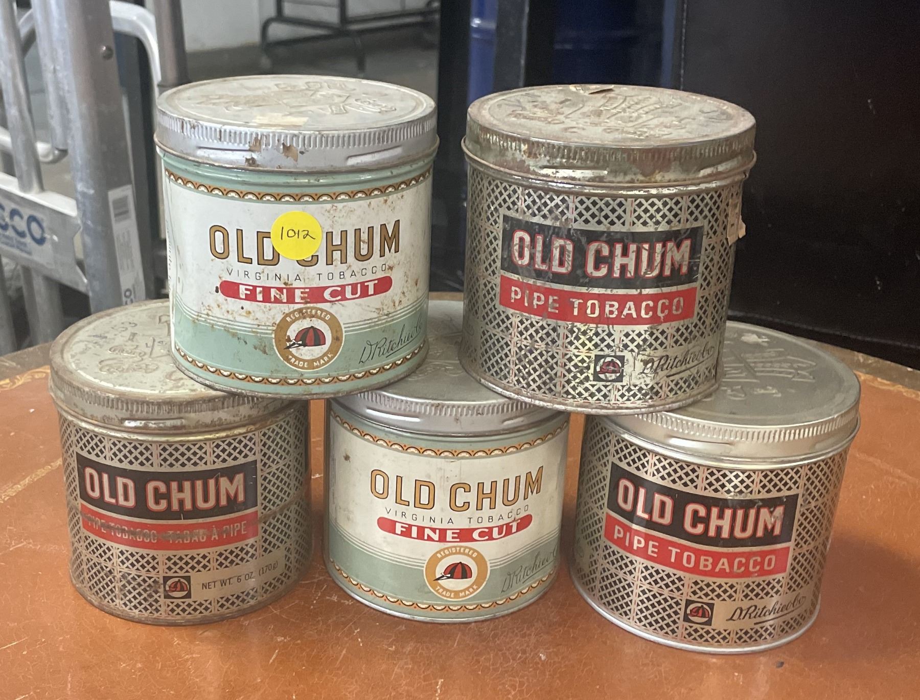 5 Old Chum Cans. - Schmalz Auctions