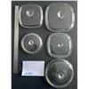 Image 1 : Glass Pyrex lids - A7C-A9C -P 81CP7C other 7"round