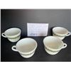 Image 1 : Set of 4 Vintage Pyrex milk glass Crazy Daisy cups
