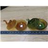 Image 3 : Vintage glass swan powder holders for dresser décor