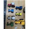 Image 2 : Lot of toy metal tractors and tonka toy wagon