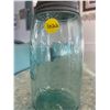 Image 2 : mason jar blue glass 1858
