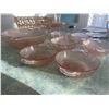 Image 3 : rose depression. 1 large and 6 smaller fruit bowls