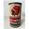 Image 3 : Vintage Red Indian Oil Can Early All English Version