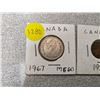 Image 1 : 1967 silver Canadian 25 Cents