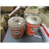 Image 3 : 2 Veedol 5 gallon oil cans