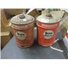 Image 5 : 2 Veedol 5 gallon oil cans