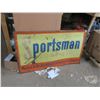 Image 1 : 1 Sportsman Cigarettes 3’ x 5’ metal advertising sign
