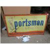 Image 2 : 1 Sportsman Cigarettes 3’ x 5’ metal advertising sign