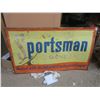 Image 3 : 1 Sportsman Cigarettes 3’ x 5’ metal advertising sign