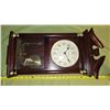 Image 2 : Wall clock, w/ pendulum - batt powered, works - chime does not work
