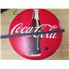 Image 2 : Vintage coca-cola button reproduction metal sign -24 inch