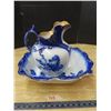 Image 1 : Doulton Pitcher and basin (Original- not a reproduction) - Birslem, England