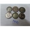 Image 2 : 1854 pence 1942 newfoundland and other silver coins