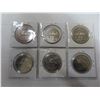 Image 2 : Lot of 6 saskatoon trade dollars all dated 1982 inclueds tractor, truck, train , paddle wheeler, bi'