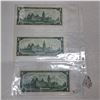 Image 2 : 3 1967 canadian dollar bills
