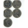 Image 2 : canadian 50 cent coins various years