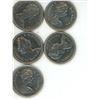 Image 1 : canadian 50 cent coins various years