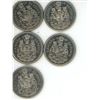 Image 2 : canadian 50 cent coins various years
