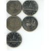 Image 1 : 5 canadian nickel dollar coins