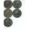 Image 2 : 5 canadian nickel dollar coins