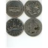 Image 1 : 4 canadian nickel dollar coins