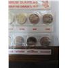 Image 3 : 1999 millennium quarters commemorating canada's past unopned