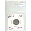 Image 1 : 1880-H Queen  Victoria 10 Cents.