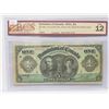 1911 dominion of canada1 dollar bill-fine 12