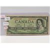 Image 1 : 1954 bank of canada 1 dollar bill - devil face