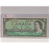 Image 1 : 1954 canadian 1 dollar bill
