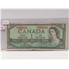 Image 1 : 1954 canadian 1 dollar bill