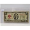 Image 1 : 1928 united states 2 dollar bill red seal