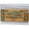 Image 2 : 1864 confederate states of america 10 dollar bill