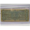 Image 3 : 1864 confederate states of america 10 dollar bill