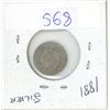 Image 2 : 1881 india silver coin