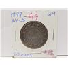 Image 1 : 1899 NFLD silver half dollar