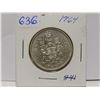 Image 1 : 1964 canadian silver half dollar