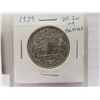 Image 2 : 1939 canadian silver half dollar