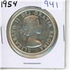 Image 1 : 1954 Canadian Silver Dollar