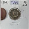 Image 1 : 1862 USA Indian Head Cent