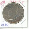 Image 1 : 1924S USA Peace Dollar