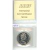 Image 1 : 1967 ICCS Graded - Canadian Silver Dollar - PL 66