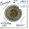 Image 1 : 1997 Oh Canada Gift Set Toonie - Specimen