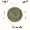 Image 2 : 1905 canadian 25 cent coin