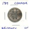 Image 1 : 1919 canadian silver quarter
