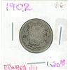 Image 1 : 1902 Edward VII silver quarter