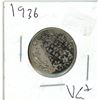 Image 1 : 1936 canadian silver quarter